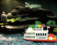 The "Mississippi River" fish tank is great for younger hobbyists
